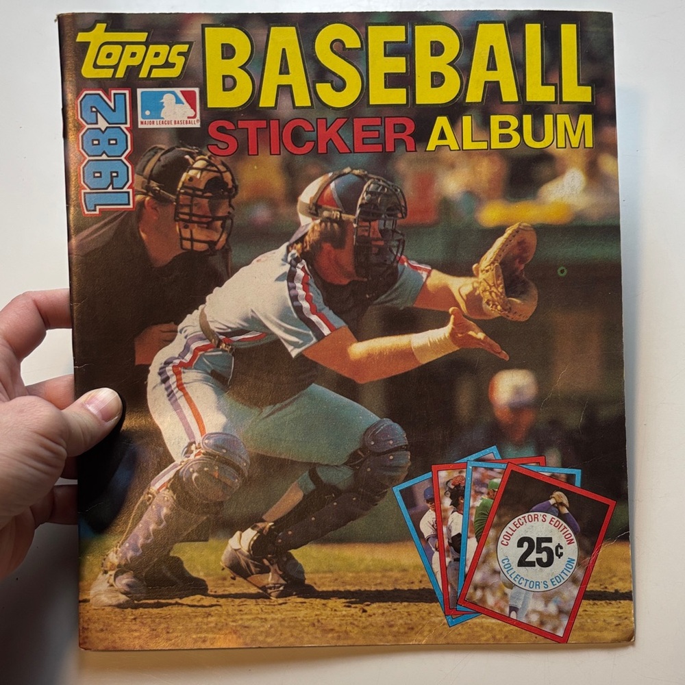 Vintage 1982 Topps Baseball Sticker Album Complete with ALL Stickers
